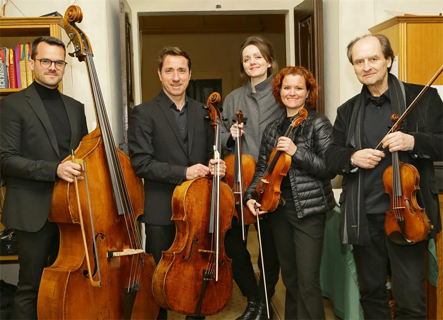 Metod Podolsky, Luis Zorita, Tamara Stajner, Iris Krall-Radulian und Johannes Krall. 
