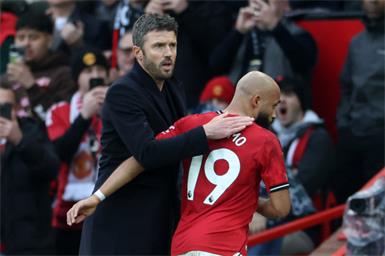 Michael Carrick konnte sich auf Bryan Mbeumo verlassen