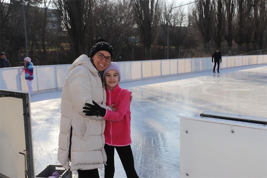 Kinder hatten viel Spaß am Mattersburger Eislaufplatz