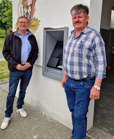 Neuer Bankomat für den Orteilsteil Allerdorf. 