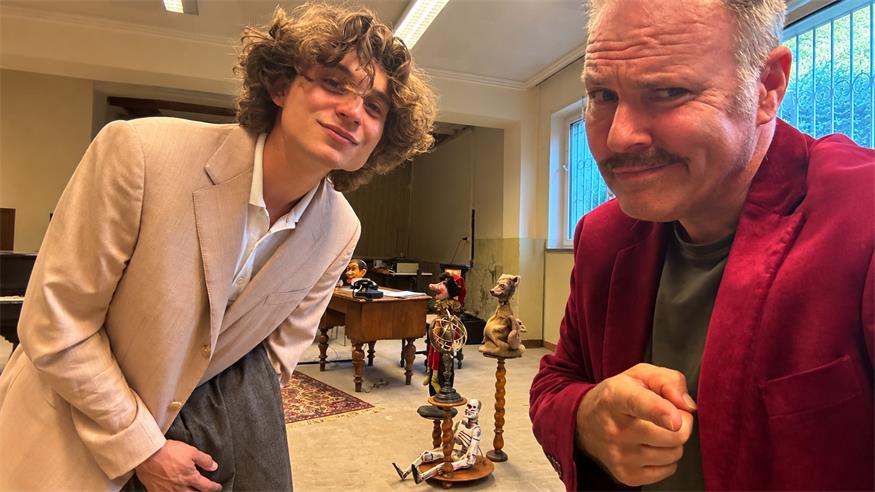 Niklas Zoubek und Alexander Wessely bei den Proben für das Stück "Revanche", das Ende September im Eisenstädter Puverturm für Gänsehaut sorgen wird.