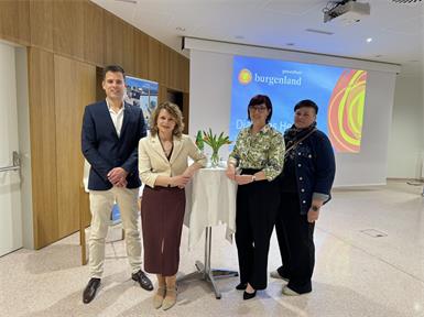 Oberarzt Stephan Keszei, Primaria Birgit Janisch, Christine Drobits und Sonja Binter luden zum Vernetzungstreffen zur Volkskrankheit Diabetes.