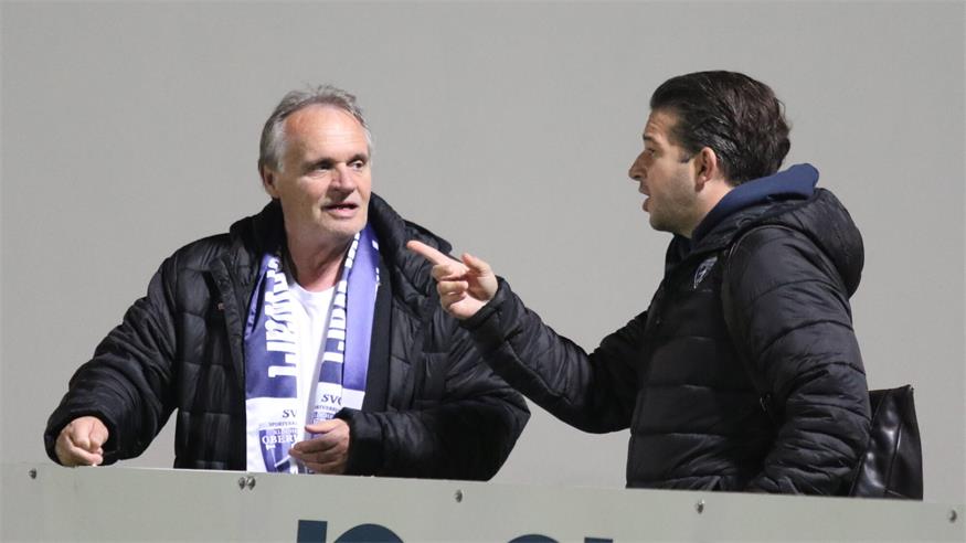 Oberwart (l., Präsident Gerhard Horn) trifft in der zweiten Runde des ÖFB Cups auf Rapid.