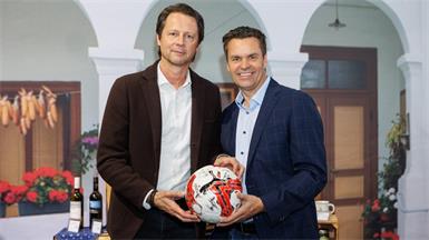 ÖFB-Sportdirektor Peter Schöttel und Burgenland Tourismus-Geschäftsführer Didi Tunkel.
