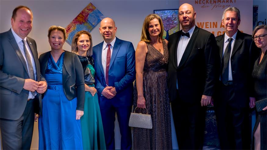 ÖVP-Stadtrat Peter Fink freute sich auch über Besuch seines Parteifreundes Johannes Mezgolits, Bürgermeister von Donnerskirchen.