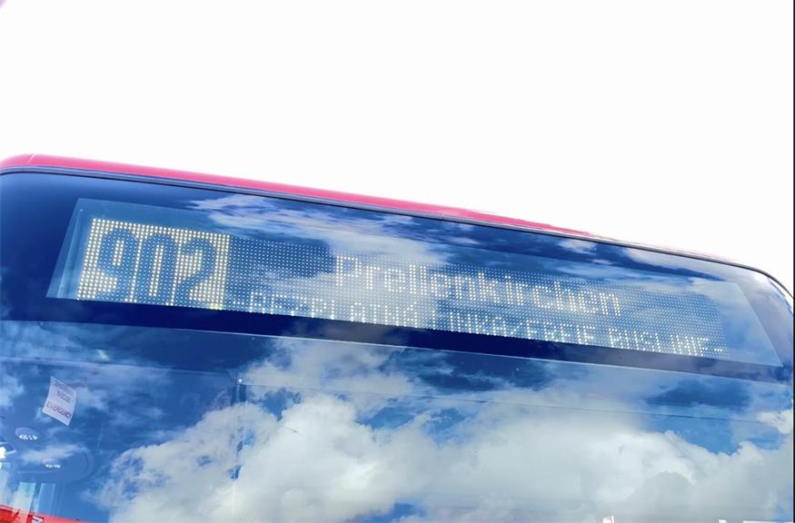 Öffentlicher Verkehr nach Bratislava aus den österreichischen Umlandgemeinden. Ab 18. September geht die Linie 902 in den Testbetrieb. 