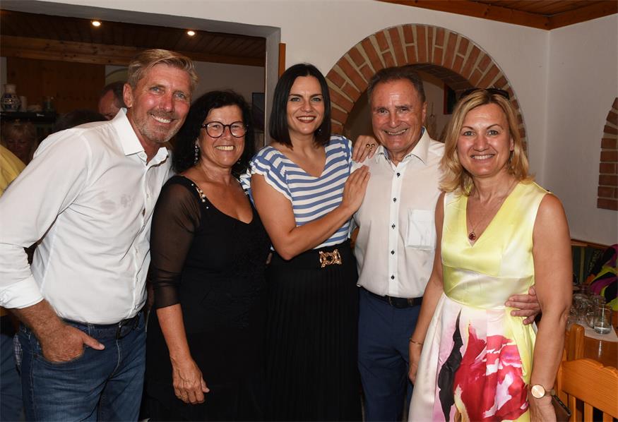PVÖ-Landessekretär Helmut Schuster, PVÖ-Präsidentin , Landtagspräsidentin Astrid Eisenkopf, PVÖ-Landespräsident Helmut Bieler und Bürgermeisterin Bettina Zentgraf.