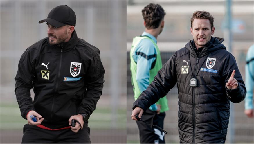 Patrik Bani (Bild links) und Christoph Witamwas (Bild rechts) sind im Betreuerstab des U17-Nationalteams. 