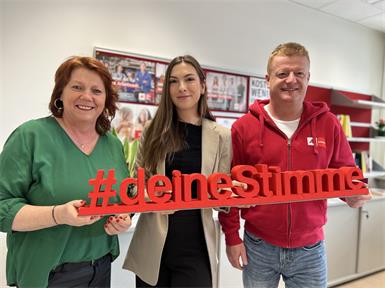 Petra Karall, Sarina Pertl und Markus Schrödl sind die starkeStimme für die Arbeitnehmer und Arbeitnehmerinnen im Bezirk Oberpullendorf. 