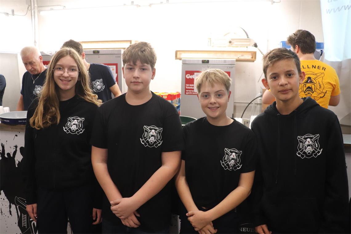 Emma, Conner, Nico und Maxi. 