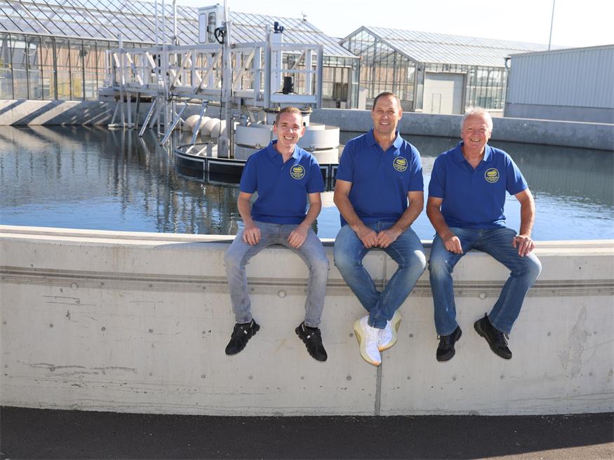 Podersdorfs Klärwärter: Patrick Altenburger, Wolfgang Gisch und Lorenz Lentsch