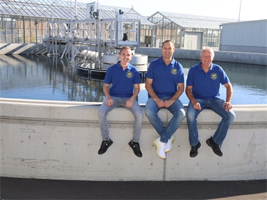 Podersdorfs Klärwärter: Patrick Altenburger, Wolfgang Gisch und Lorenz Lentsch