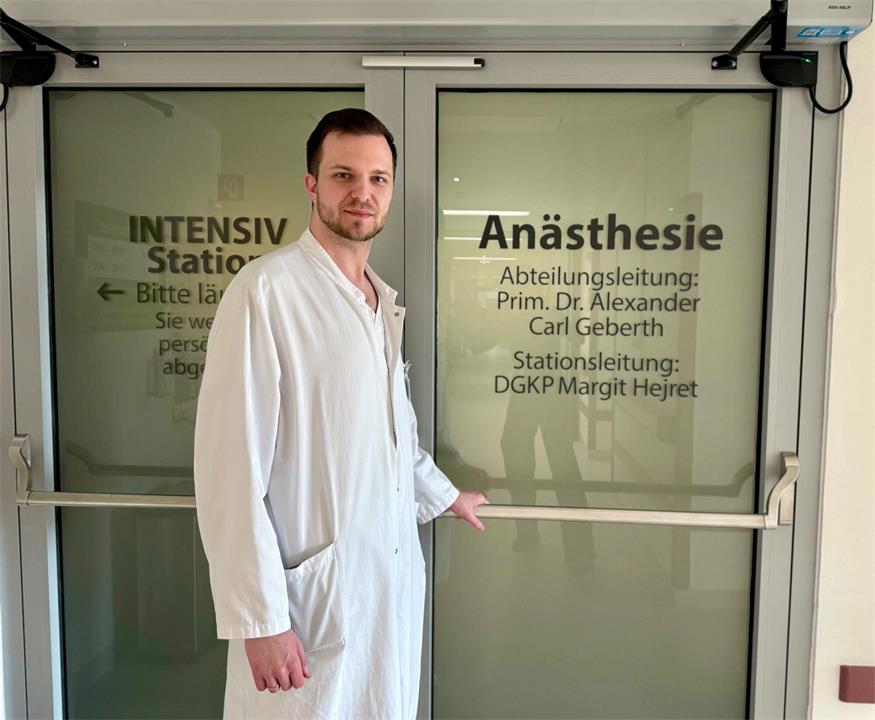 Primar Geberth leitet seit Oktober die Abteilung für Anästhesiologie und Intensivmedizin an der Klinik Kittsee.