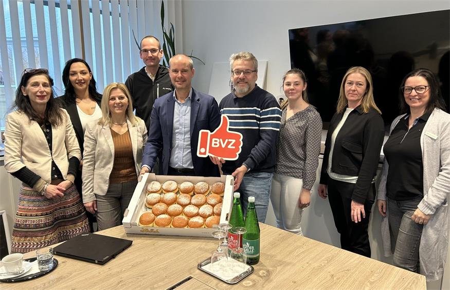 BVZ verteilte Faschingskrapfen