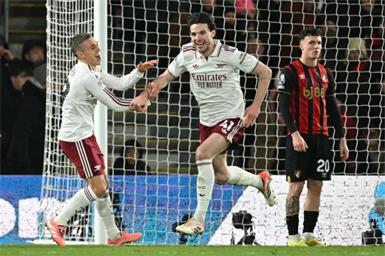 Rice führte Arsenal zum Sieg gegen Bournemouth