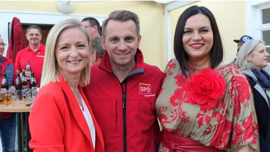 Rita Stenger, Ivan Grujic und Astrid Eisenkopf