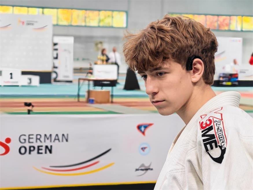 Emma Zsoldos vom JJC Wallern holte Bronze Romeo Horvath vom JJC Wallern.