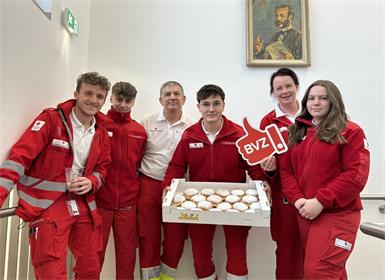 Rotes Kreuz Oberwart: Oliver Beck, Fabien Nemejc, Erwin Hanzl, Benedikt Heinrer, Michaela Schmölzer-Pfingstl, Anna Peschek.
