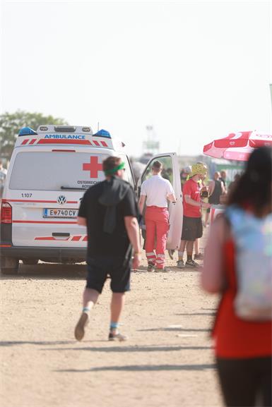 Rotes Kreuz im Festival-Einsatz