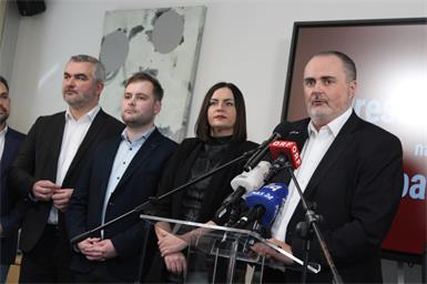 SPÖ-Pressekonferenz zur Entscheidung über Koalitionsgespräche.