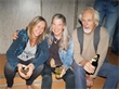 Sabine, Barbara und Martin genossen ihren Samstagabend. 