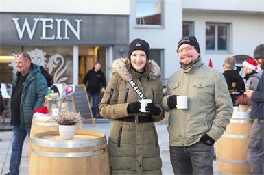 Sabine und Christoph Dück genossen den Adventzauber