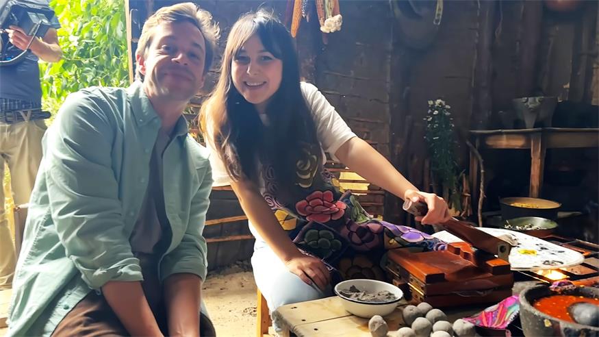 Samara Sánchez Pöll beim Dreh mit Tobias „Checker Tobi“ Krell in Mexiko. 