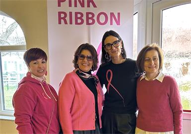 Sandra Stipsits, Agnes Ottrubay, Michaela Resetarics und Andrea Konrad. Der Pink Ribbon-Brunch hat in Stinatz schon Tradition.