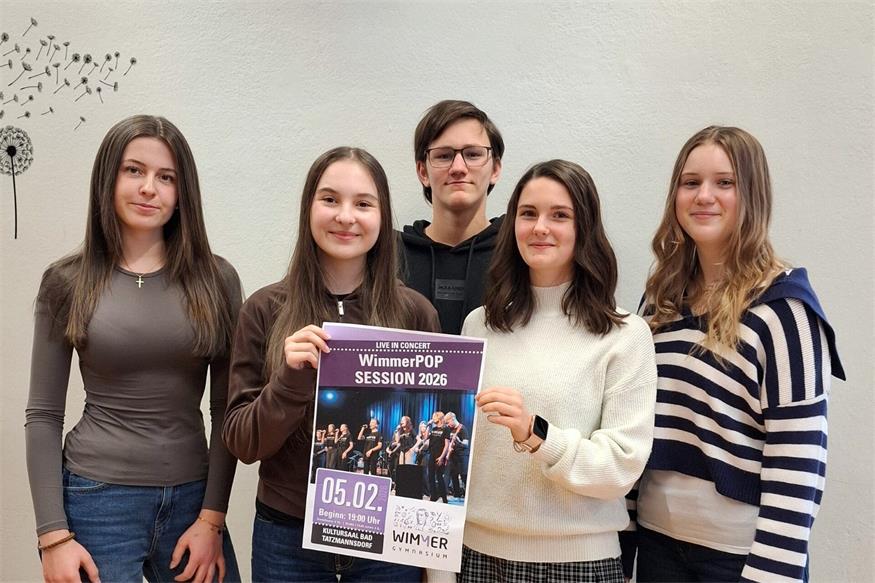 Sarah, Isabel, Franz, Karina und Helena fiebern dem Konzert schon entgegen.