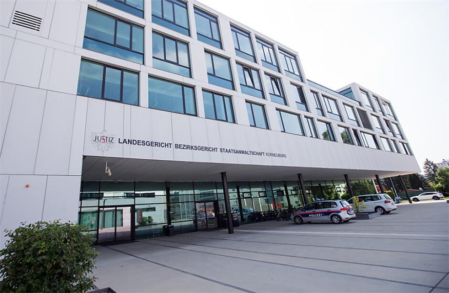 Schauplatz des Prozesses: Das Landesgericht Korneuburg.