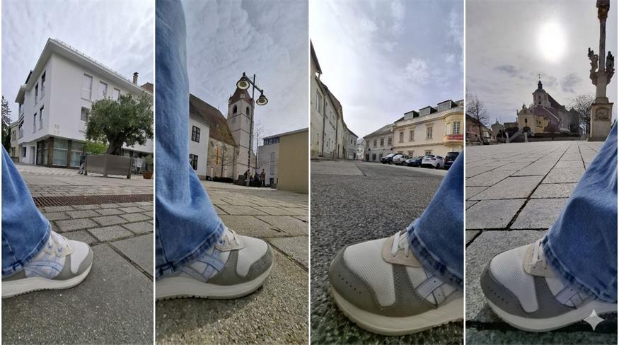 Schritt für Schritt zur Entsiegelung in Eisenstadt (v.l.): Colmarplatz, Domplatz, Jerusalemplatz und Kalvarienbergplatz.