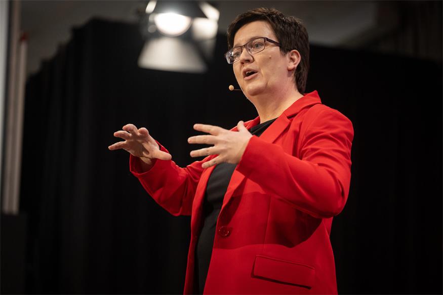 Sibylle Pinter konnte im deutschen Wiesbaden überzeugen.