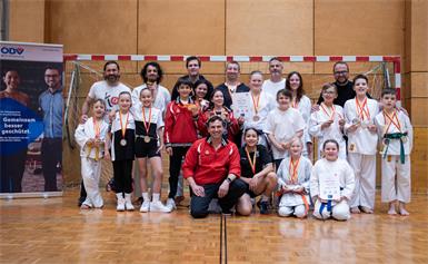 Sie räumten bei den Landsmeisterschaften ab: Die Karateka des PSV Eisenstadt.