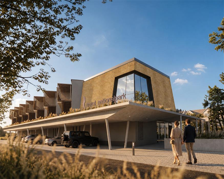 So wird der neue Trakt des Nationalparkshotel in Illmitz aussehen.
