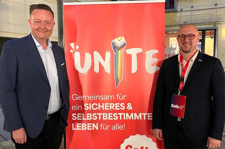 SoHo Bundesvorsitzender NR Mario Lindner zusammen mit seinem Stellvertreter Andreas Tschida.