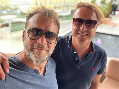 Stefan Trenker (r.) arbeitet seit vielen Jahren mit Jerry Meehan (l.) zusammen.