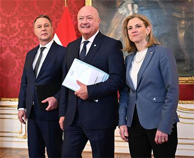 Stocker, Babler und Meinl-Reisinger präsentieren heute das Programm