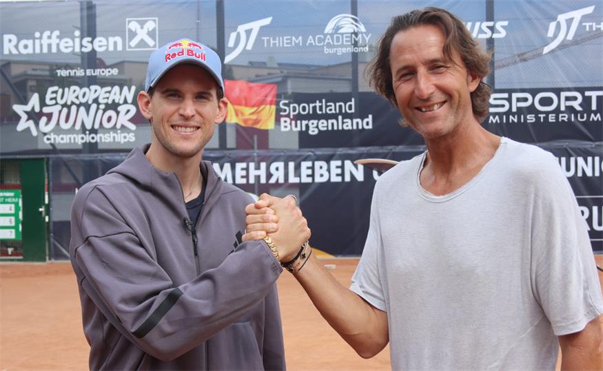 Thiem mal zwei. Wolfgang und Dominic Thiem stehen operativ und repräsentativ an der Spitze der „Thiem Academy Burgenland“.