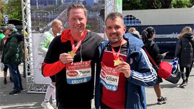 Thomas Hoffmann (l.) und Kilian Brandstätter