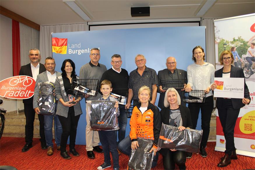 1.989.136 Kilometer per Rad: Gewinner von „Burgenland radelt“ geehrt