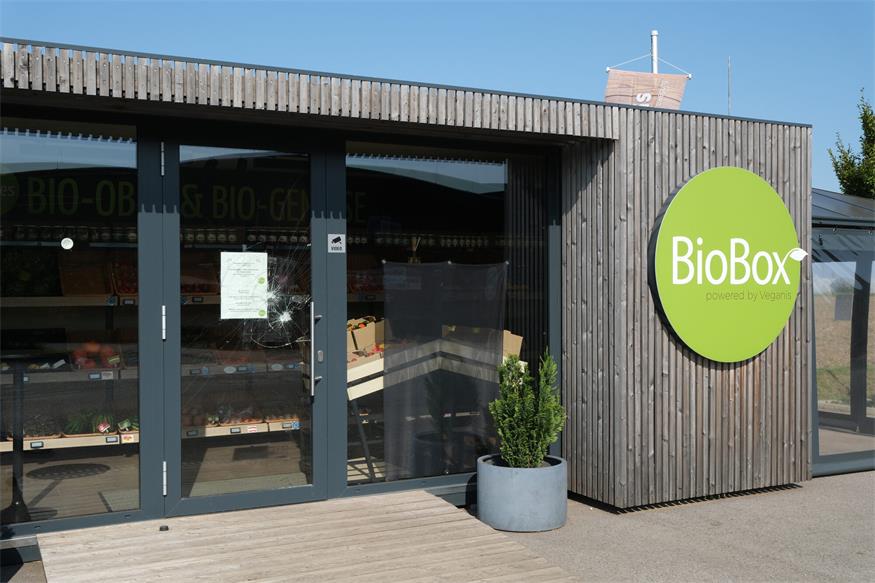 Unter anderem in der Bio Box von Veganis wurde in der vergangenen Nacht eingebrochen.