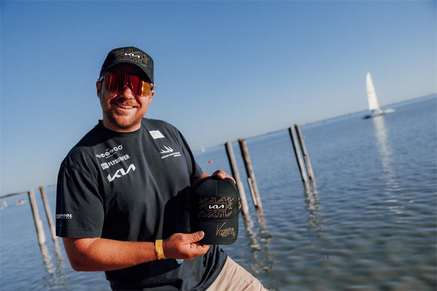Valentin Bontus beim KIA - Kia Beach and Surf Fest in Neusiedl am See. 