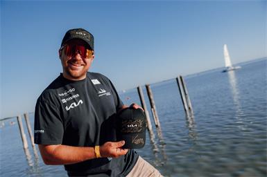 Valentin Bontus beim KIA - Kia Beach and Surf Fest in Neusiedl am See. 
