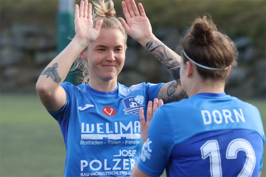 Vollgas! Anna Tauschmann und Co. bejubelten drei Punkte in Rankweil. Die sollen Aufschwung fürs Topspiel geben.