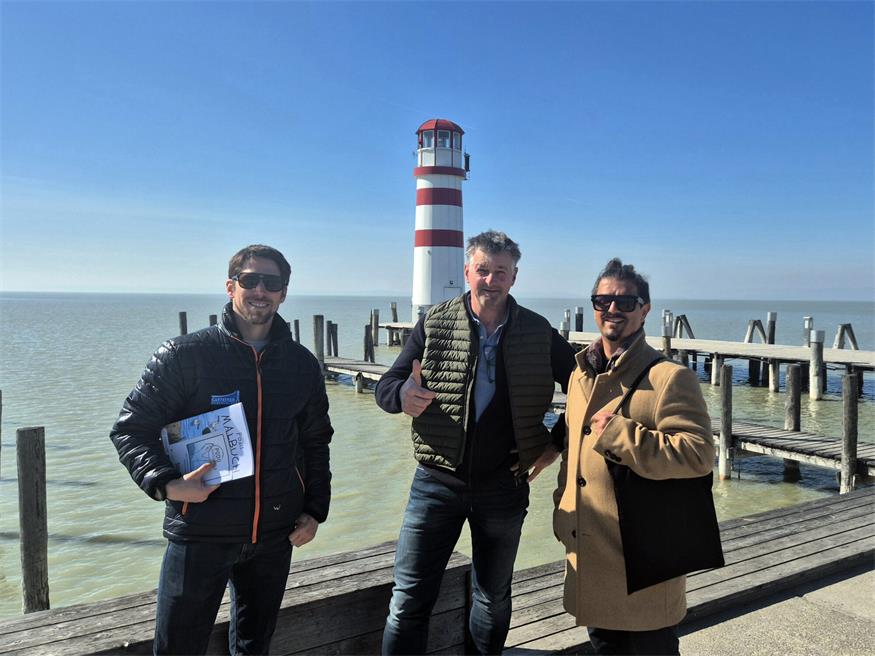 Vorstand Benjamin Rogl, Technischer Leiter Christian Hochreiter, Marketing-Chef Markus Papai von den Gasteiner Bergbahnen