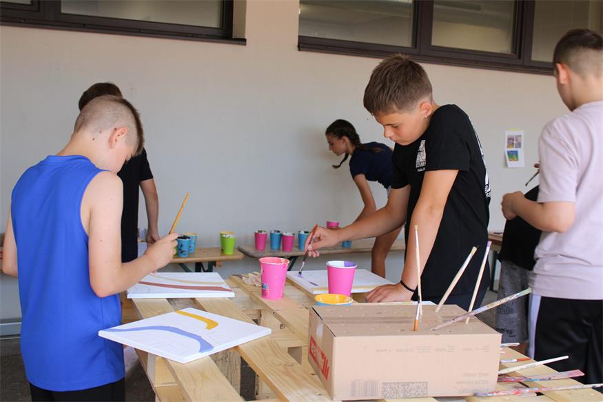 Hundertwasserflair in der Mittelschule Oberpullendorf