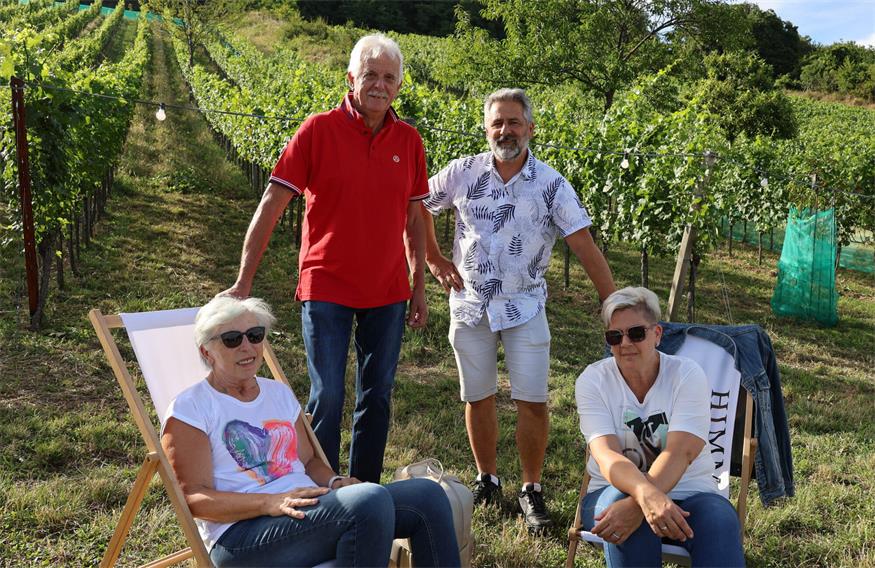 Weinquartett-Picknick im Himmelreich