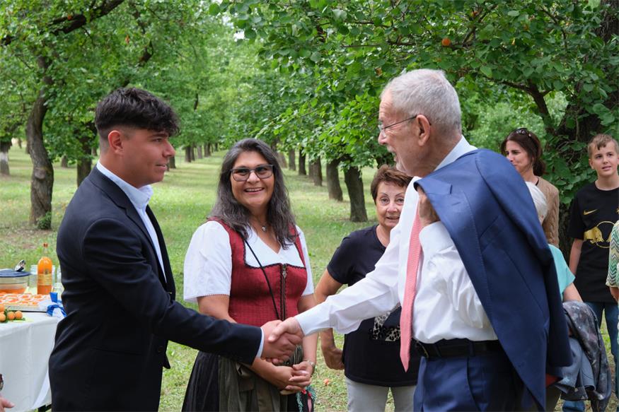 Größte Marillengemeinde Österreichs: Van der Bellen besuchte Kittsee