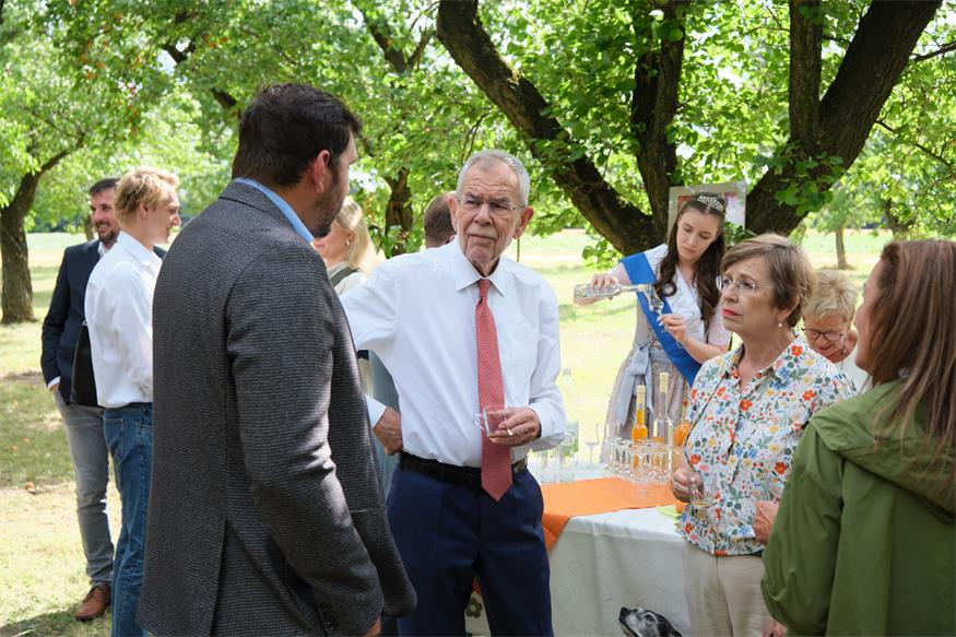 Größte Marillengemeinde Österreichs: Van der Bellen besuchte Kittsee