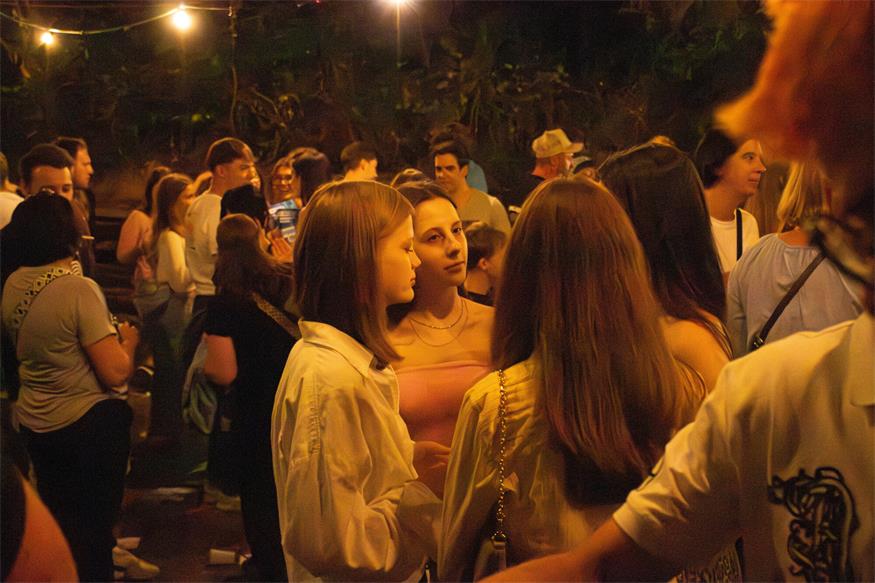 Sommerabend am Weinberg beim Waldfest in Unterfrauenhaid